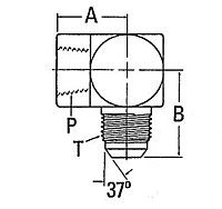 2025 Female Pipe to Male JIC Elbow